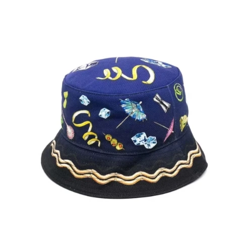 CASABLANCA DENIM BUCKET HAT