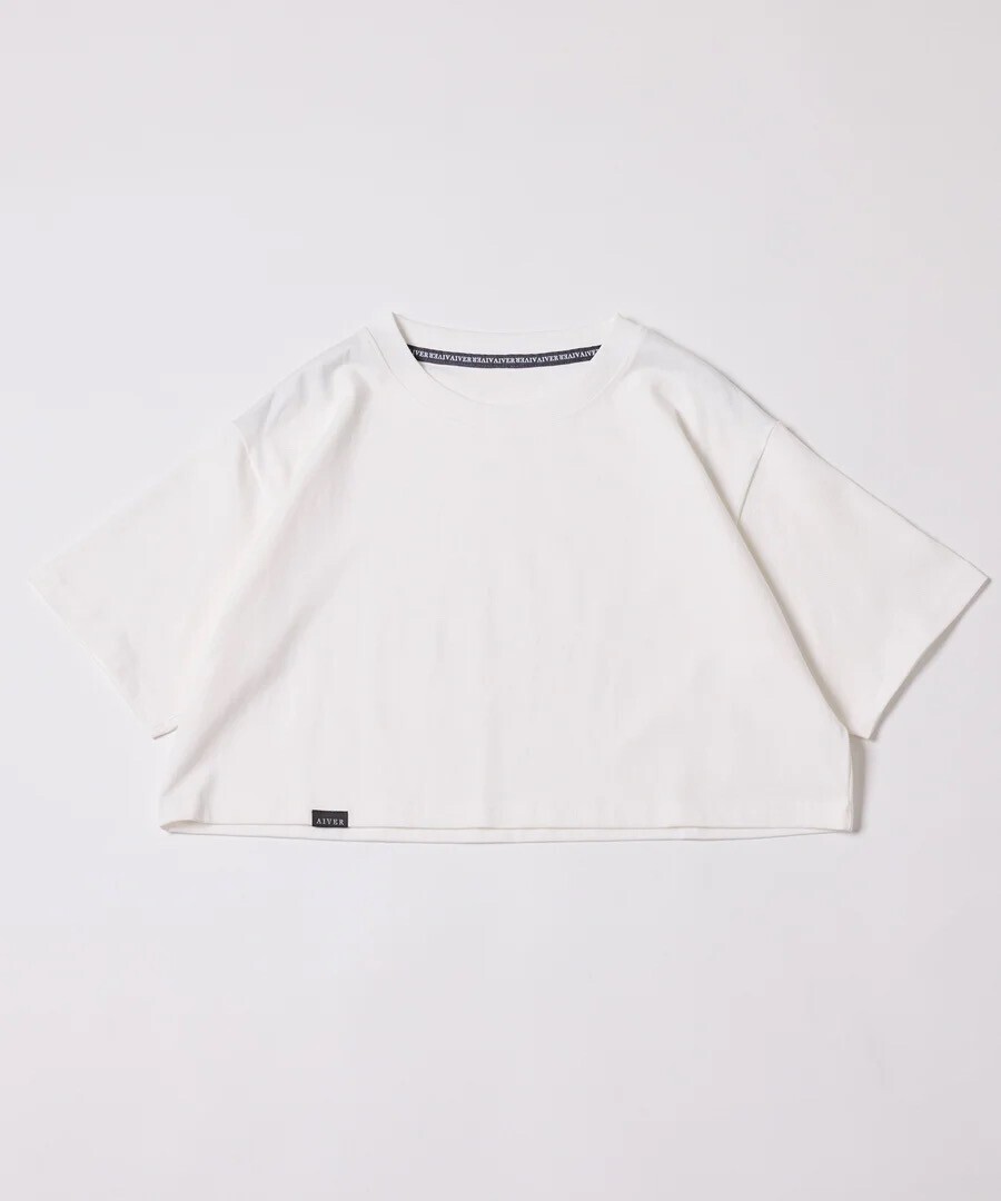 AIVER 16/-ウォッシュ天竺クロップドS/S TEE