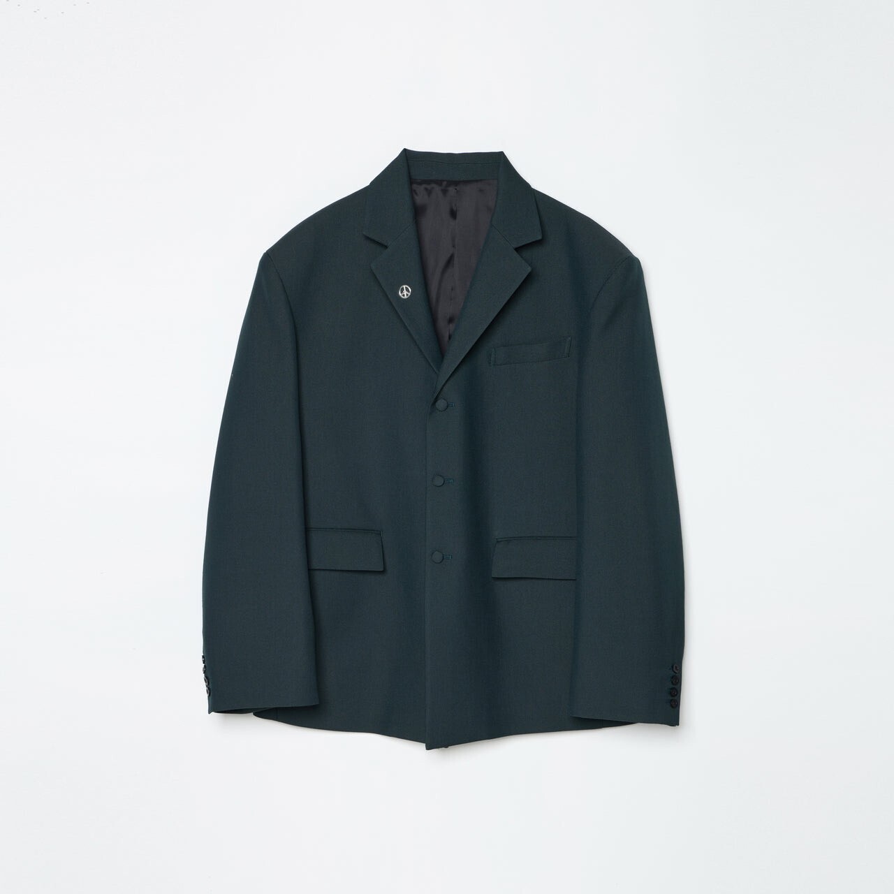 TENDER PERSON UFO PAINTING TAILORED JACKET -GREEN-