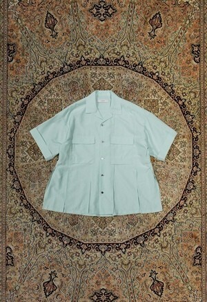 UJOH OPEN COLLAR SLIT SHIRT