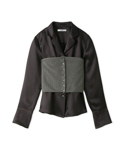 SNIDEL Sustainableベアセットサテンシャツ