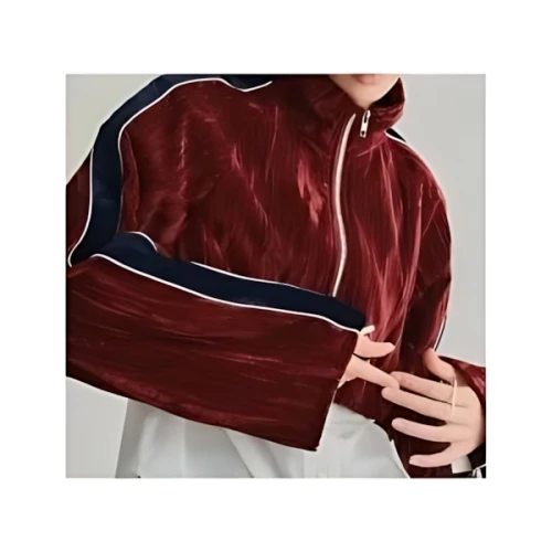 led.tokyo VELOUR TRACK SHORT JACKET