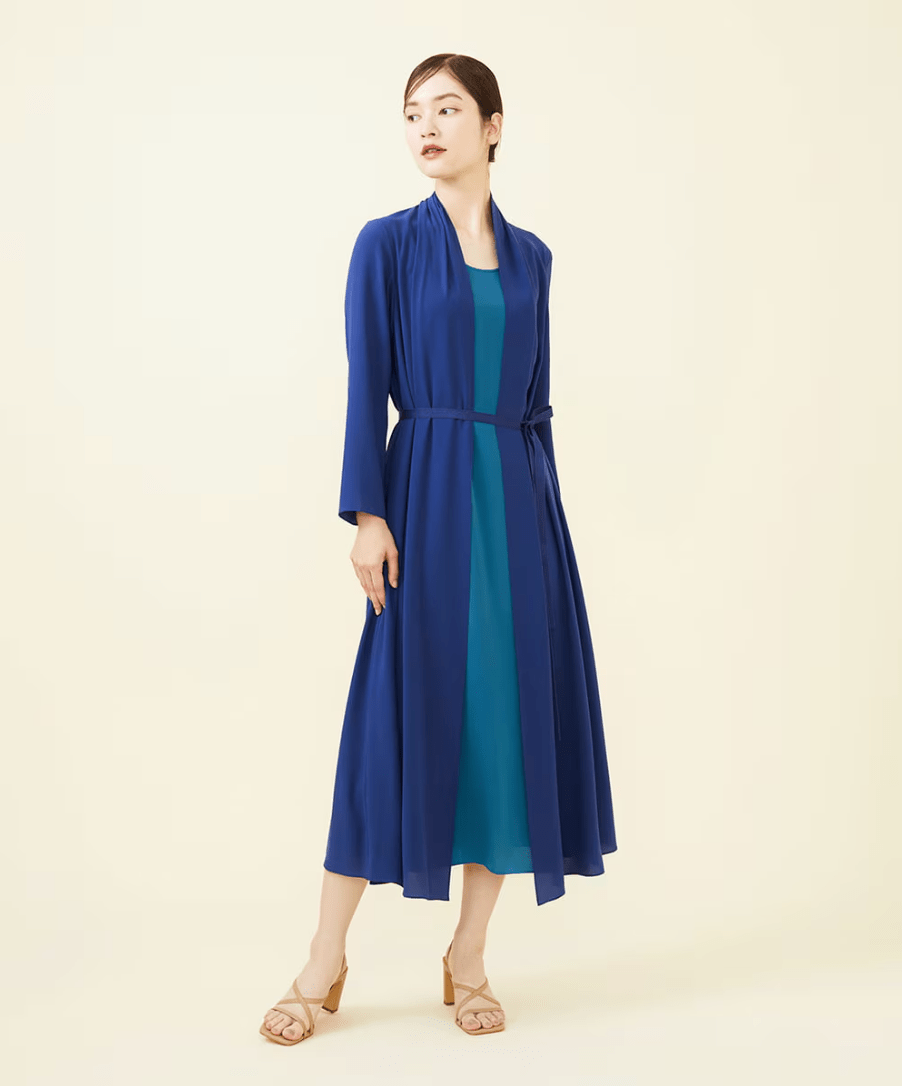Sybilla トロンプルイユバイカラードレス