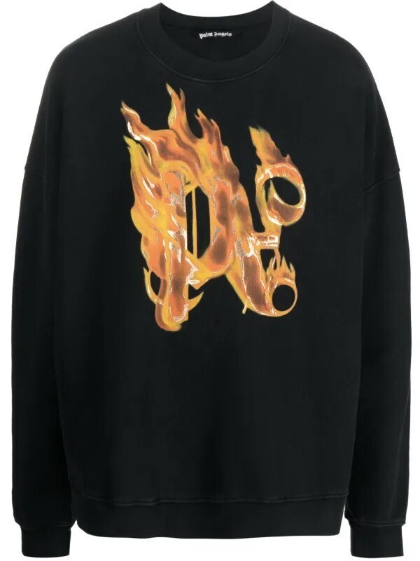 Palm Angels Burning モノグラム スウェットシャツ