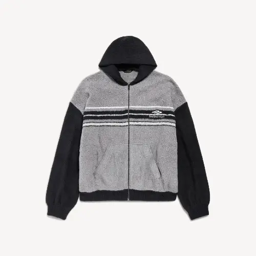 Balenciaga Fluffy Zip-up Hoodie