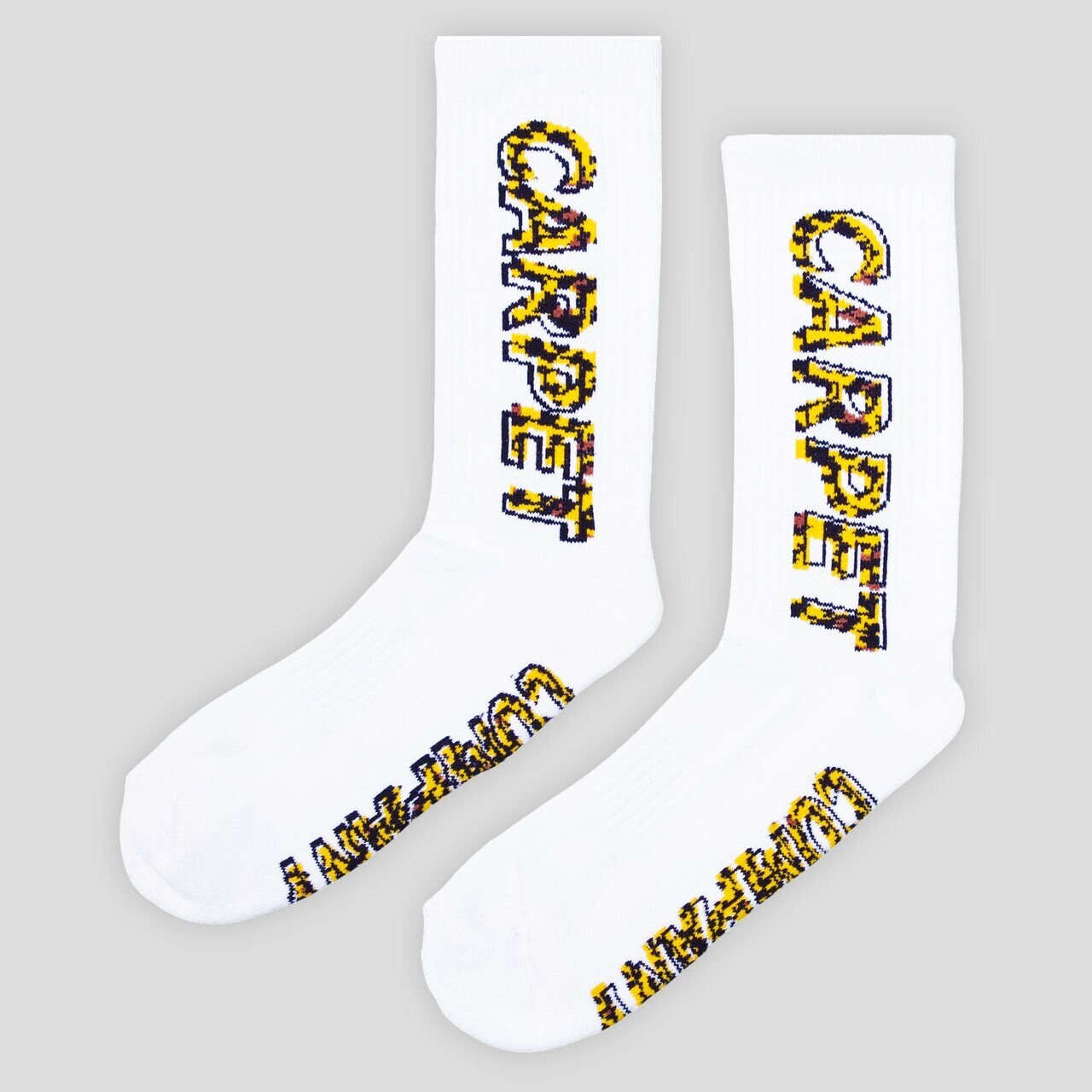 Carpet Company Misprint Sock - White / Cheetah