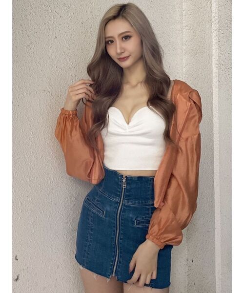 GYDA SHEER SHORT ブルゾン