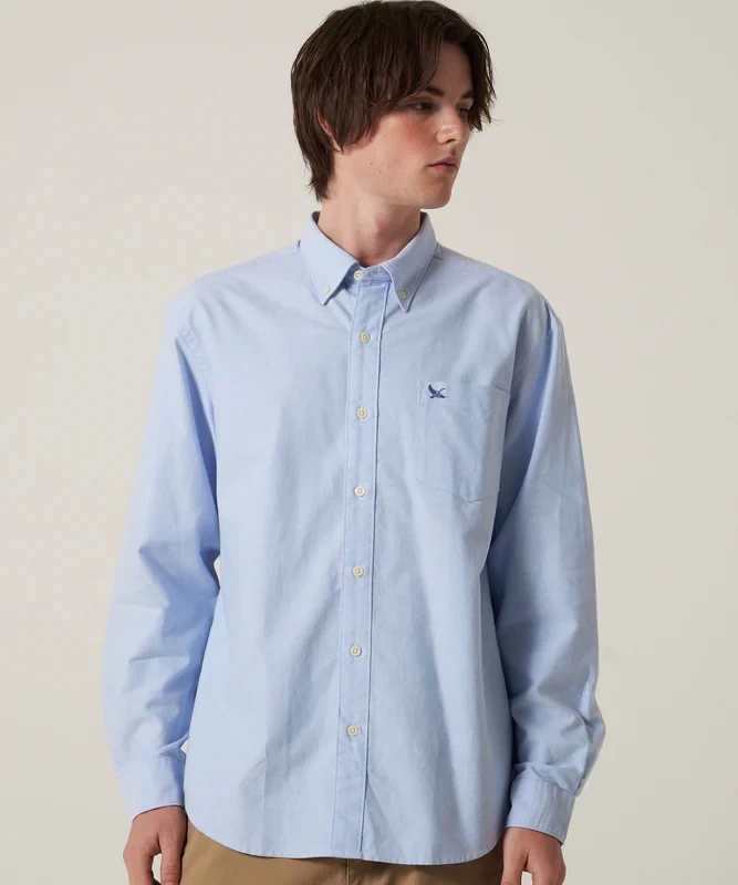 Eddie Bauer オックスフォード 刺繡 ボタンダウンシャツ/OXFORD EMB BD SHIRTS