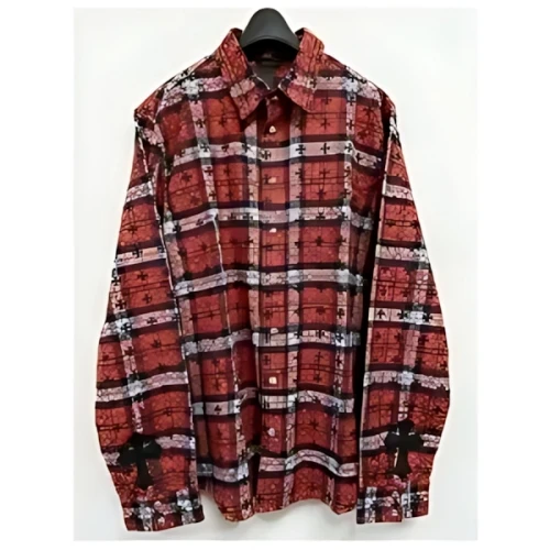 Chrome Hearts Loose end check shirts