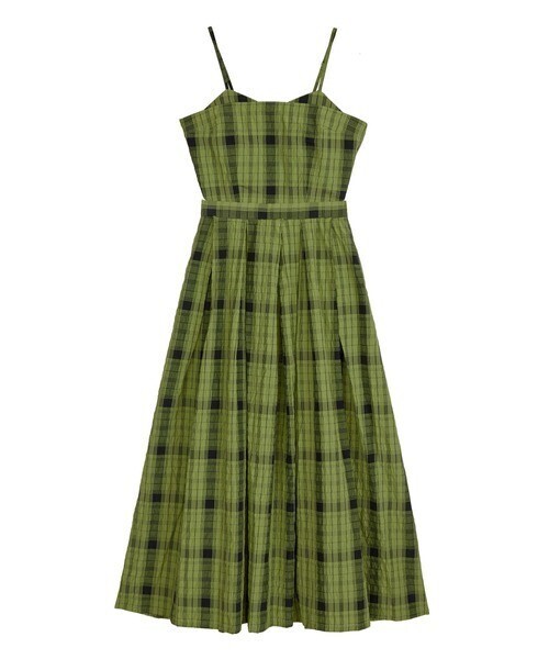 Ameri VINTAGE MEDI MANY WAY DEAR CHECK SET UP DRESS