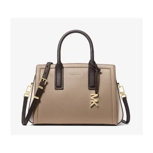 MICHAEL KORS LAILA カラーブロック ぺブル レザー サッチェル スモール
