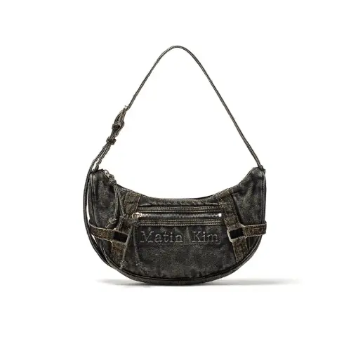 Matin Kim MATIN WASHED DENIM MINI HOBO BAG