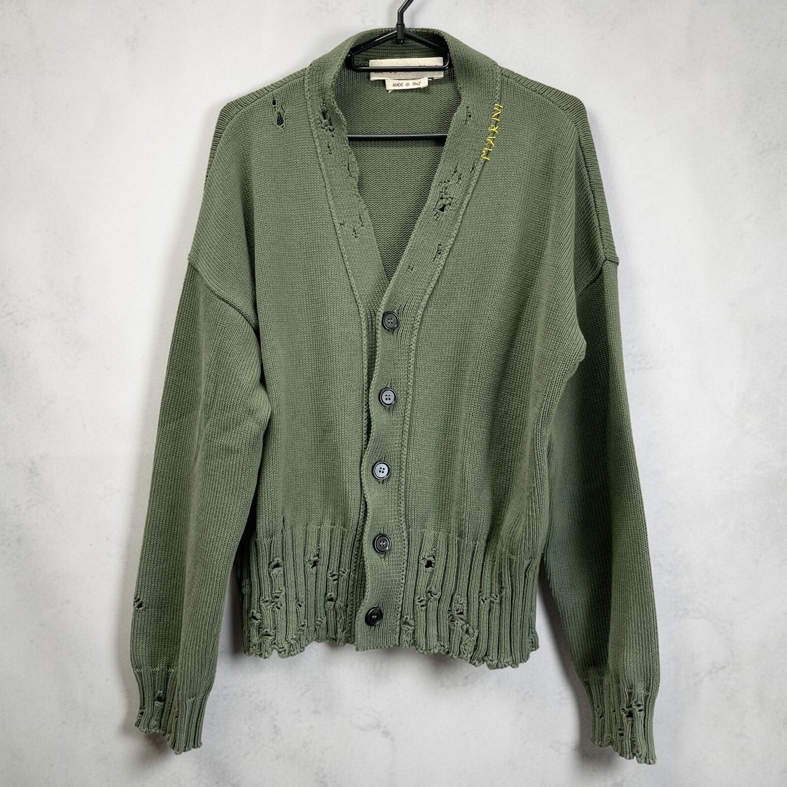 MARNI 24SS ダメージ加工カーディガン