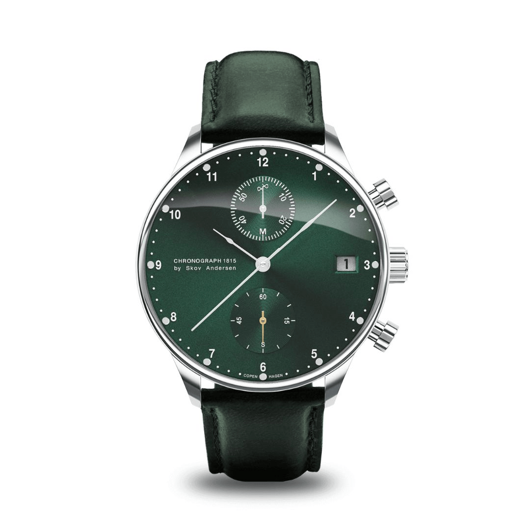 About Vintage 1815 Chronograph Green Sunray (Green レザーベルト付き)