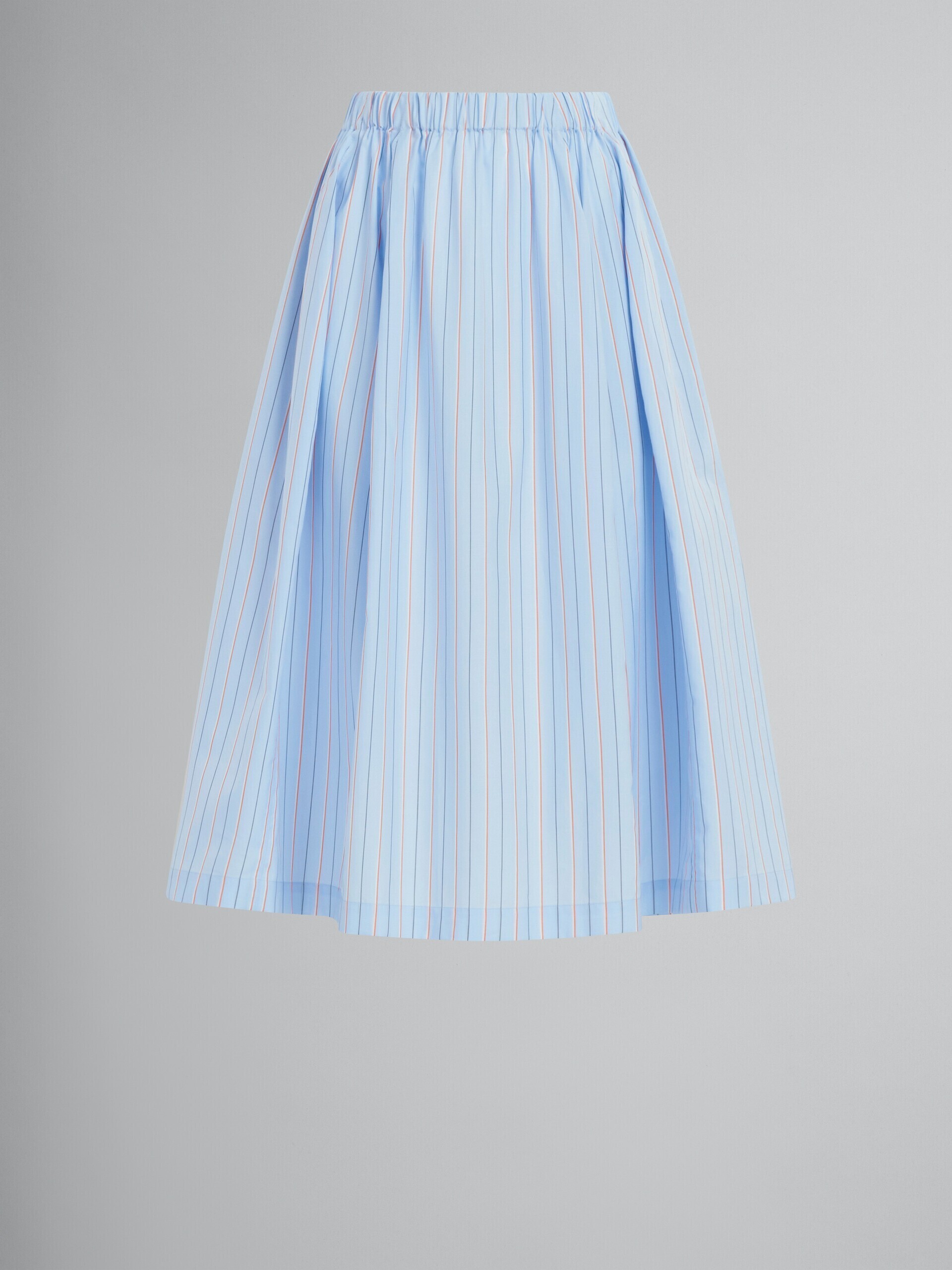 MARNI ストライプ オーガニックポプリン製バルーンスカート