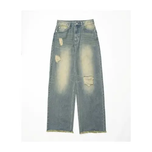 What Is Heart Damage wide denim pants