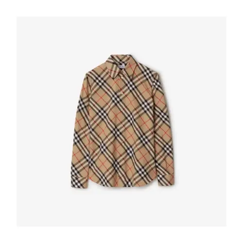BURBERRY スリムフィット チェック コットンシャツ