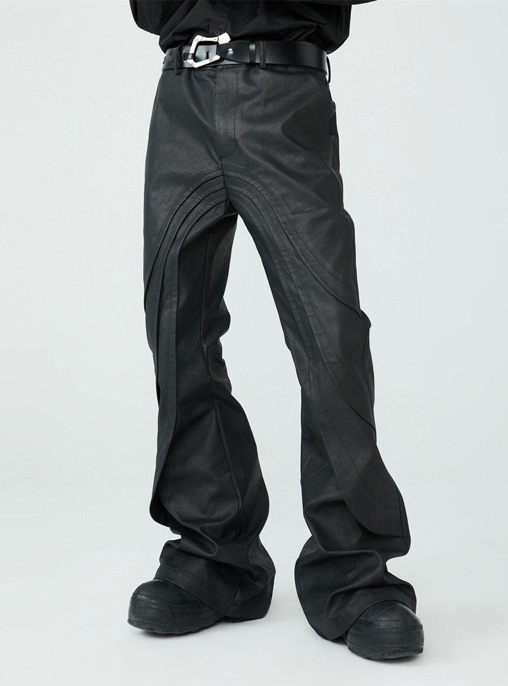 FRKM SCD Hand-coated Black Wax Pants