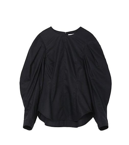 Mame Kurogouchi Cotton Lyocell Cropped Top