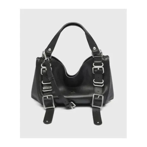 DIESEL D-One-Small top-handle bag in treated leather