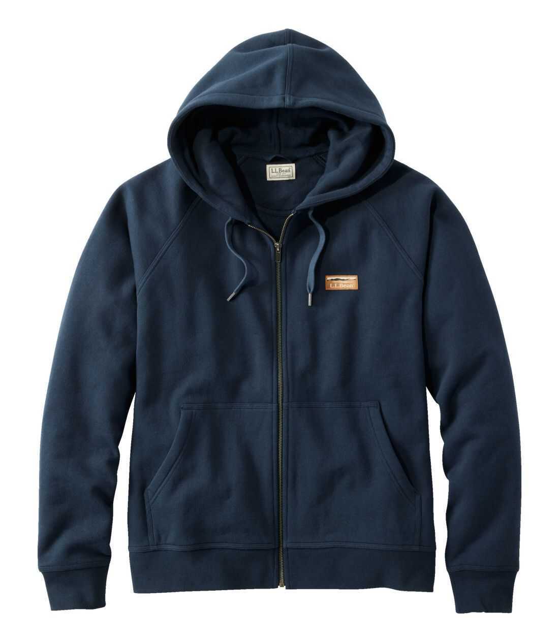 L.L.Bean メンズ カタディン・アイアン・ワークス・フルジップ・スウェットシャツ、フーディ