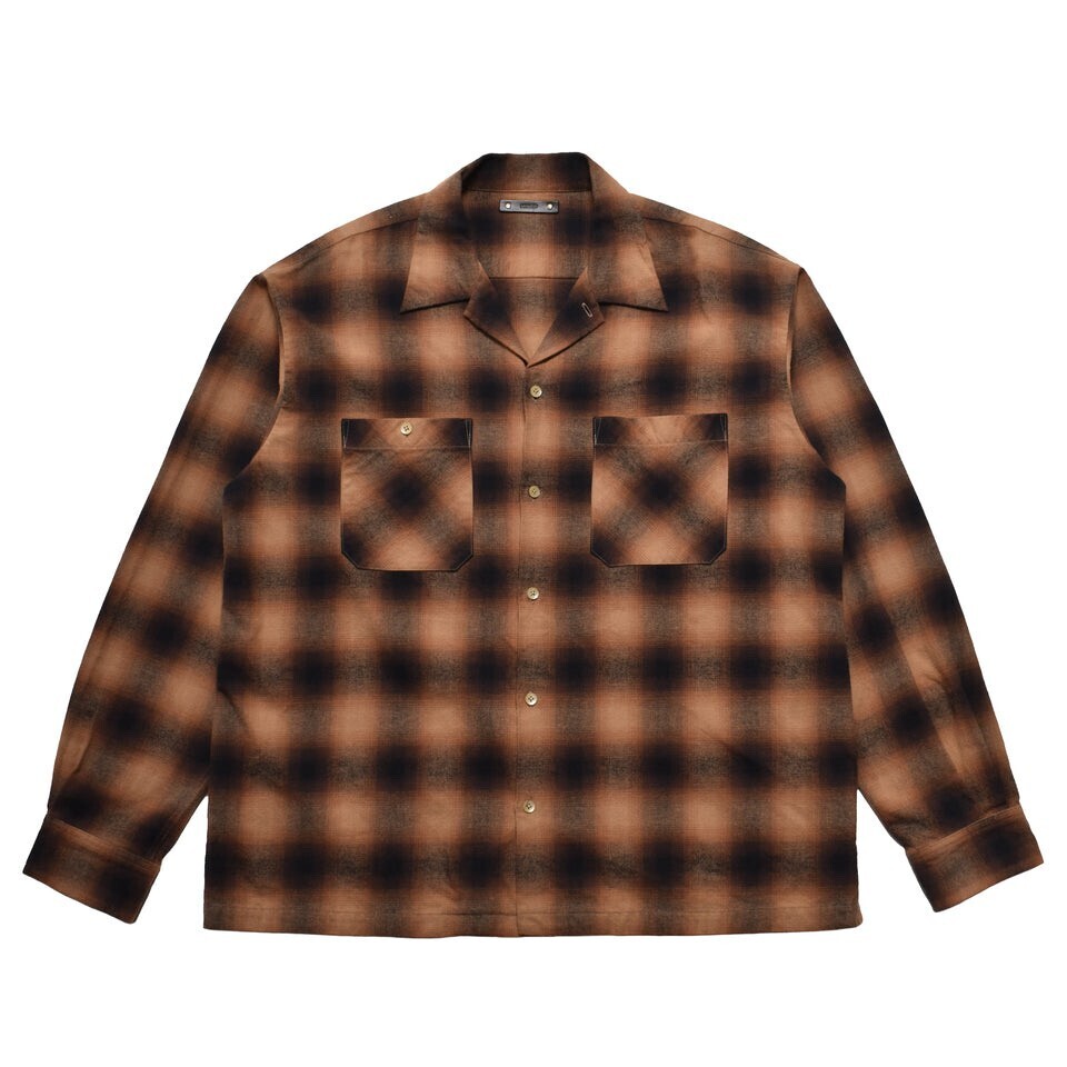 MINEDENIM C.Flannel Ombre Open Collar SH