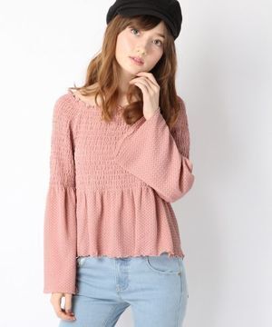 Heather シャーリング＊ソデワイドトップス
