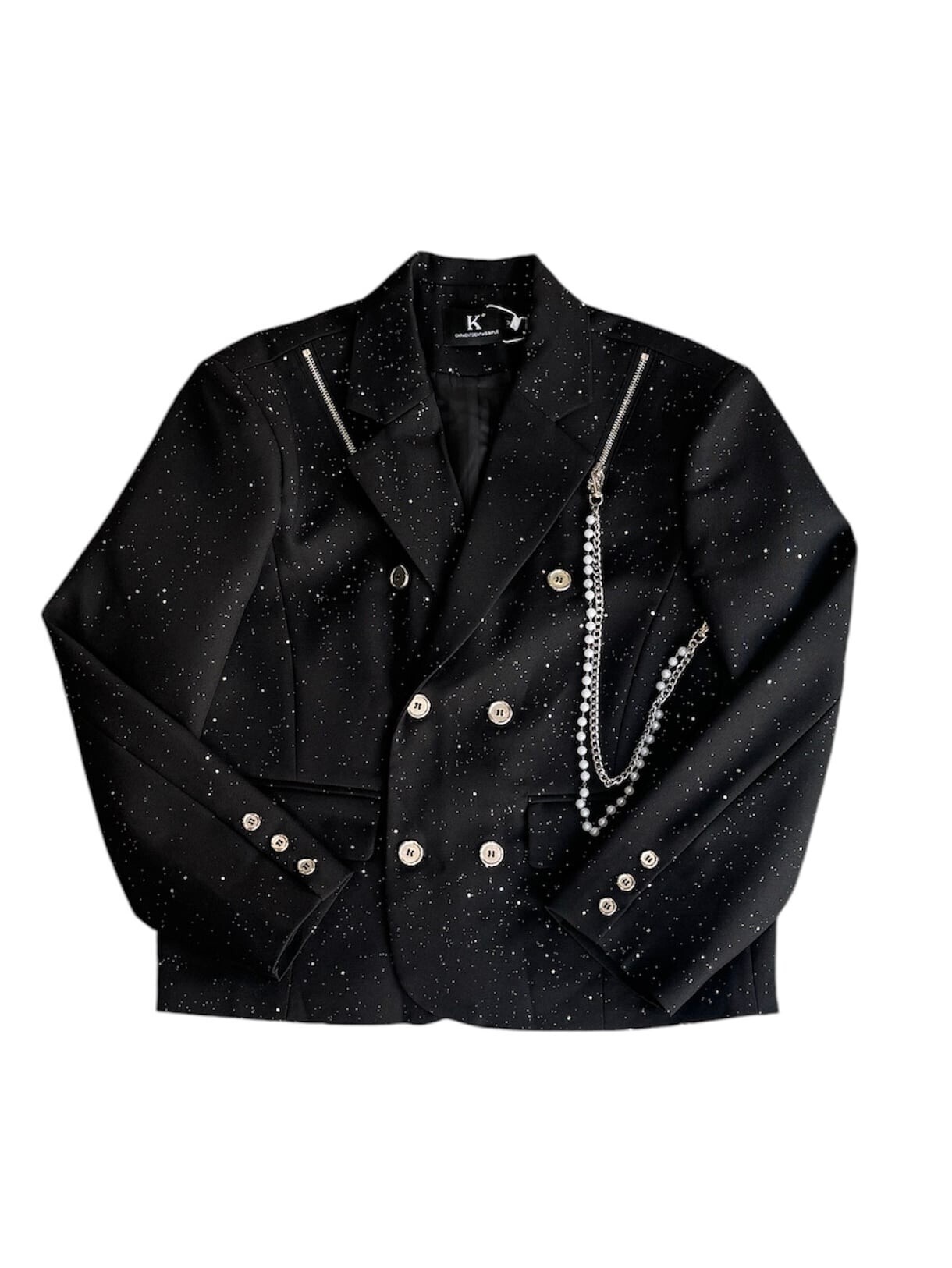 ALUDE both shoulder short jacket