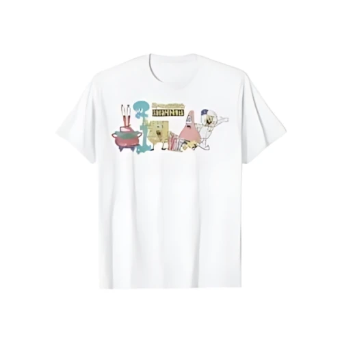 SpongeBob グループショットロゴ Tシャツ