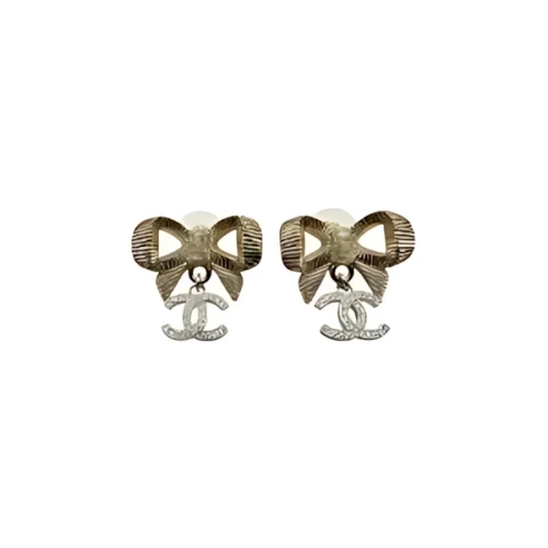 CHANEL CHANEL Chanel ribbon earrings