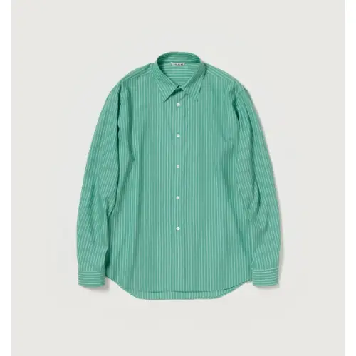 AURALEE SUPER FINE WOOL STRIPE SHIRT