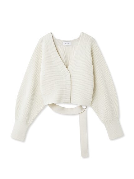 emmi atelier 畔編みニットカーディガン