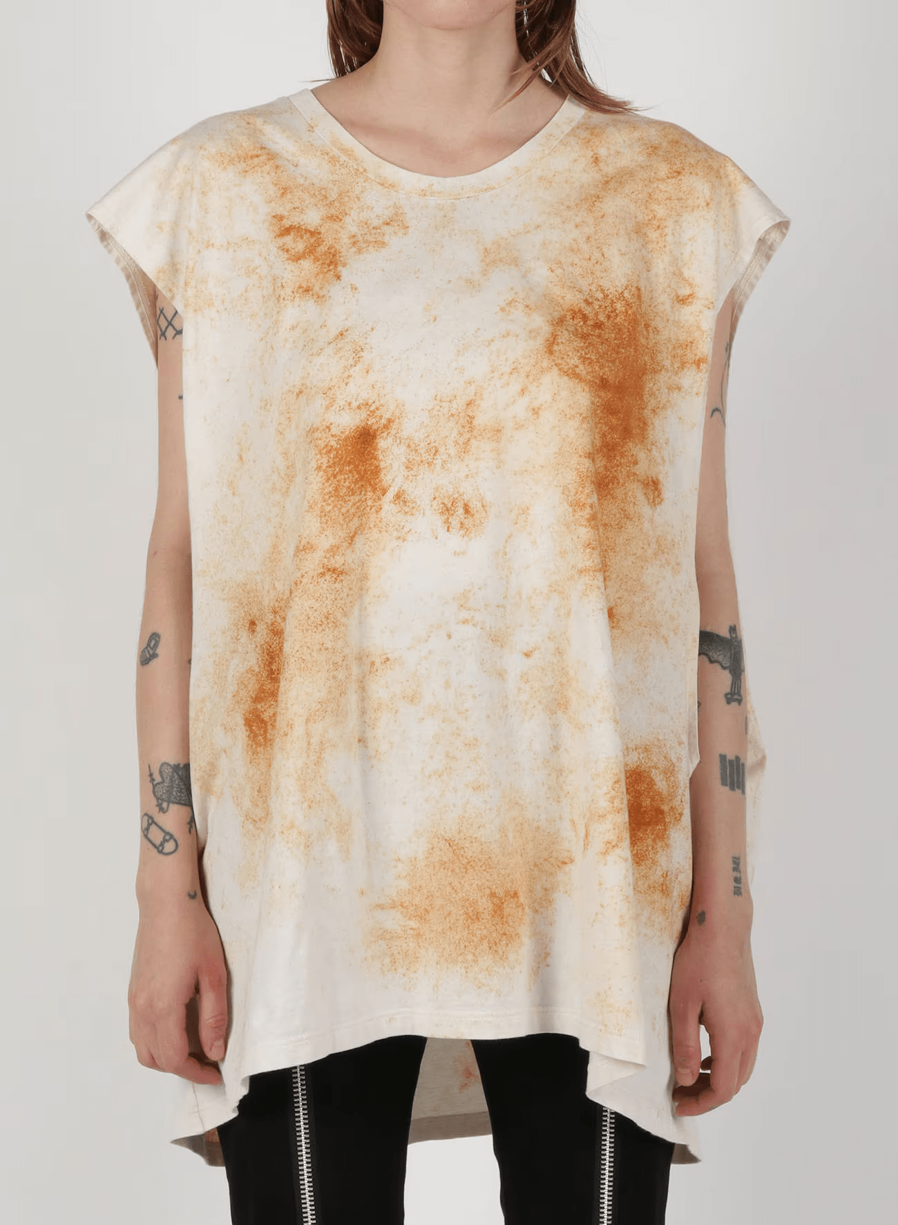 LIMI feu Grange Print French Sleeve Tank A