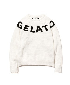GELATO PIQUE HOMME ビックロゴジャガードプルオーバー