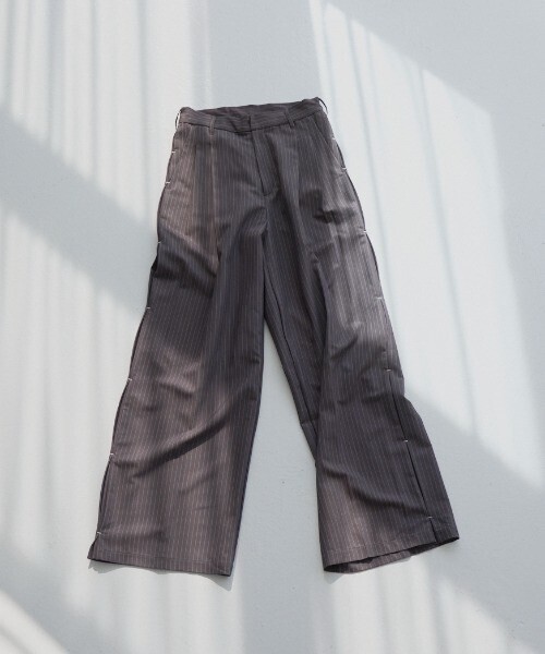 haek stripe wide pants/ストライプワイドパンツ