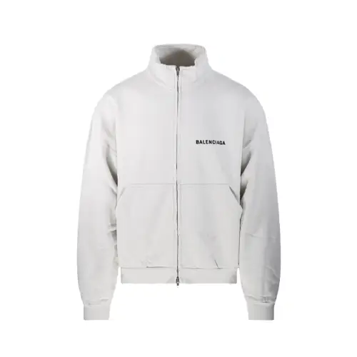 Balenciaga zip-up logo-print jacket
