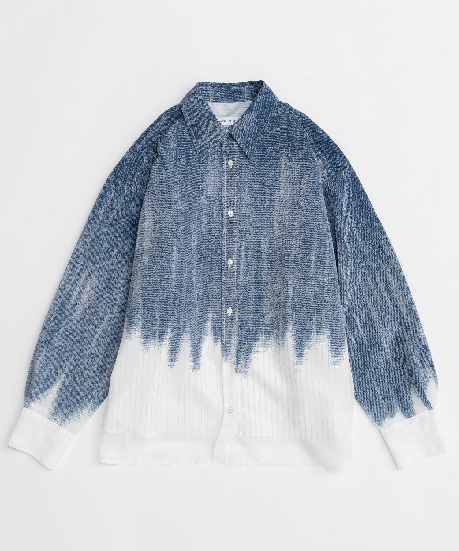 MAISON SPECIAL Flocky Denim Shirt/フロッキーデニムシャツ