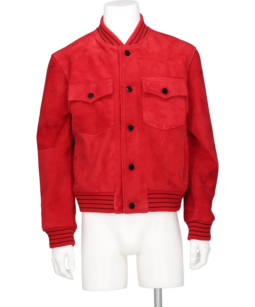 ERNEST W.BAKER SUEDE VARSITY JACKET