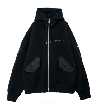 sacai Studded Sponge Sweat Hoodie