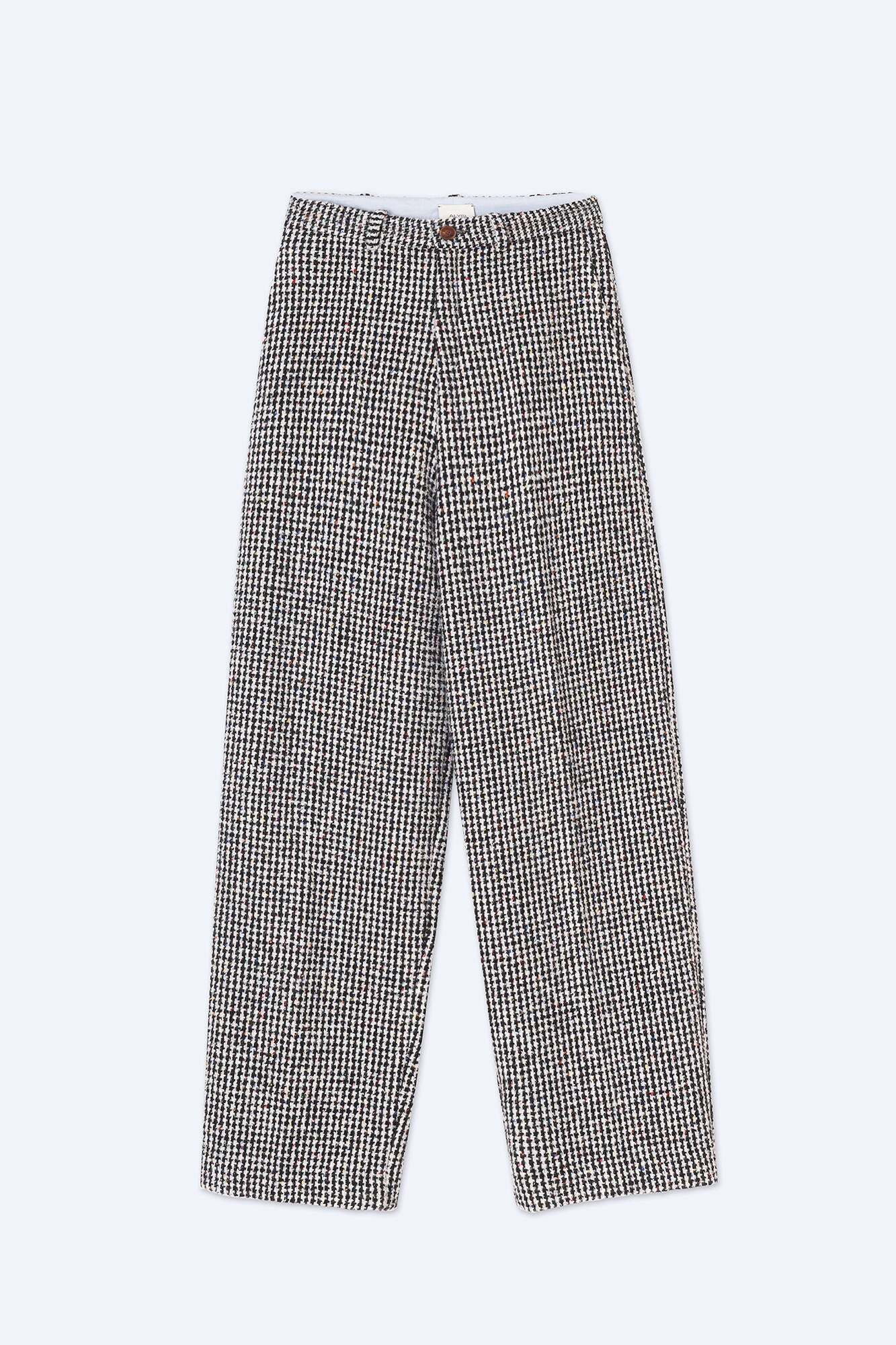 ALYSI STRAIGHT VICHY PANTS