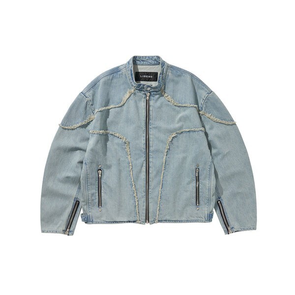 LIBERE DENIM BIKER JACKET
