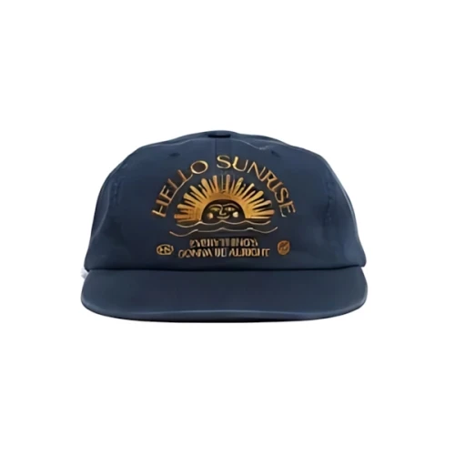 Hello Sunrise Washed HS Arch Logo 6Panel Cap