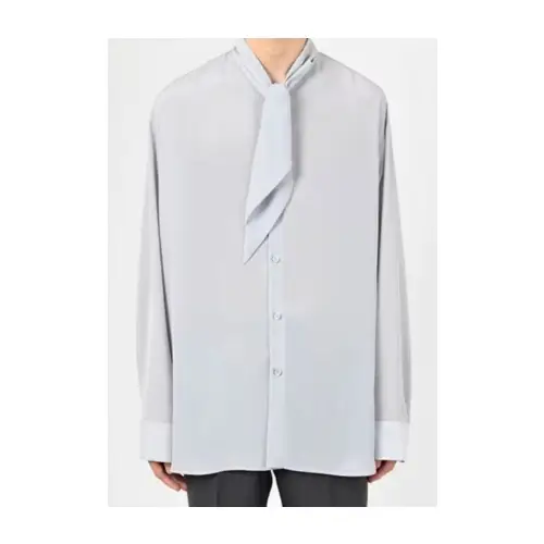 LAD MUSICIAN DECHINE BOW COLLAR BIG SHIRT