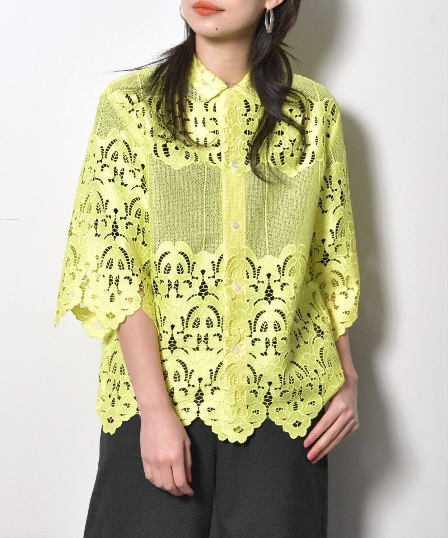 CITYSHOP 【TOGA PULLA/トーガプルラ】Lace shirt