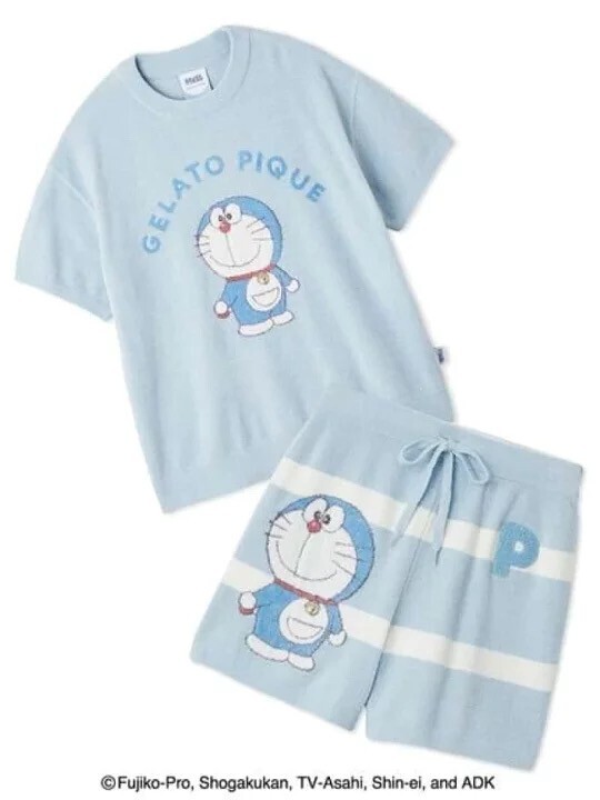 gelato pique ジャガードプルオーバー&ショートパンツセット