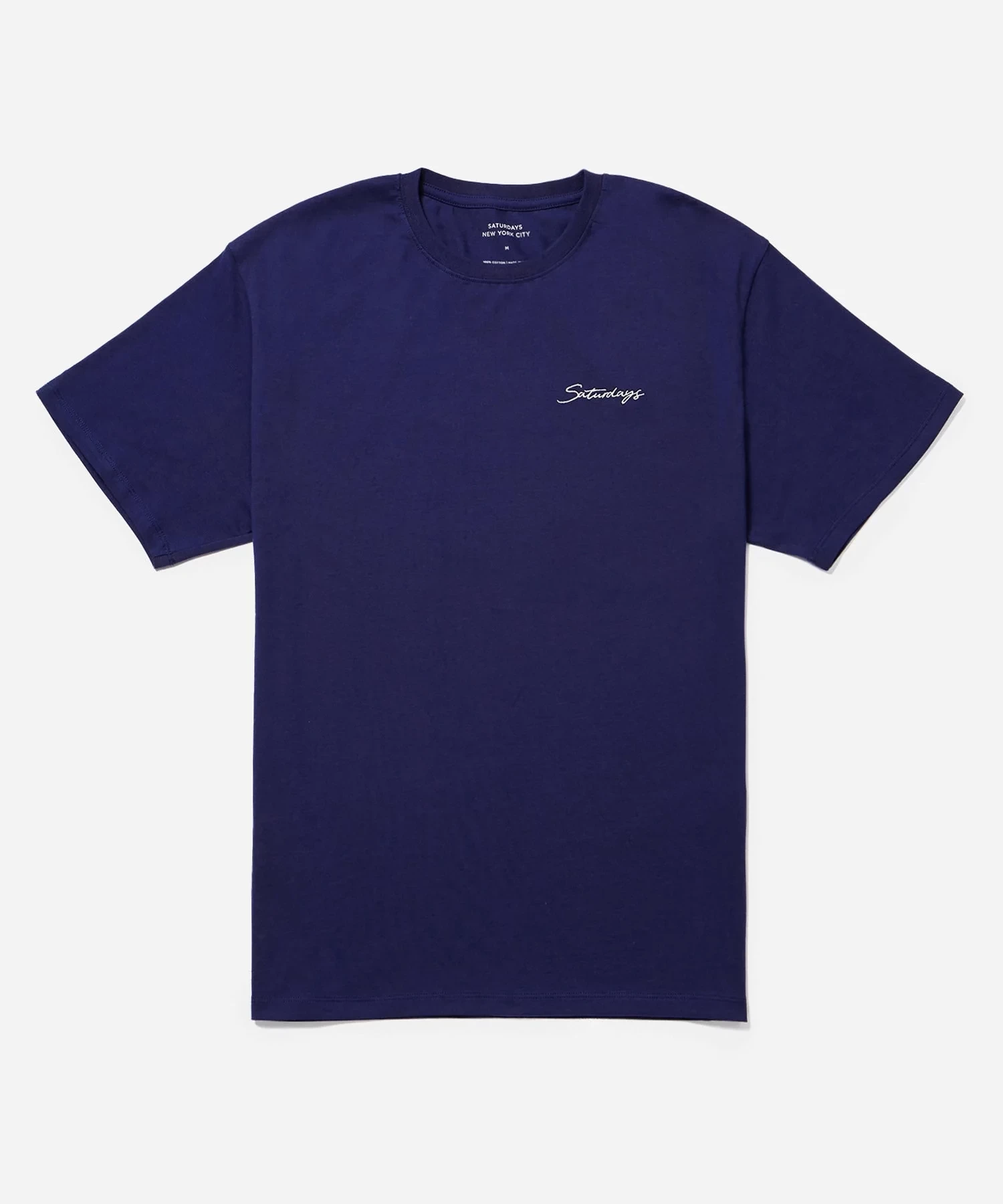 SATURDAYS NYC Saturdays Embroidered Standard Ss Tee Ocean