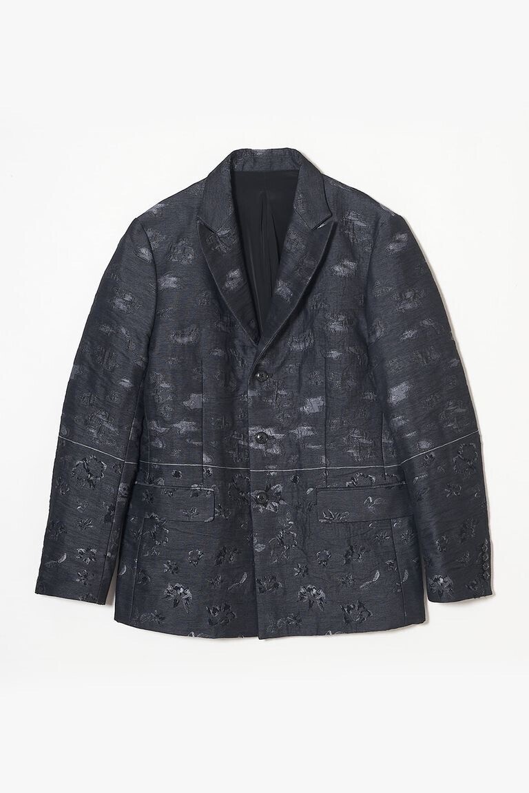 meagratia Flower jacquard 3B JKT / 3ボタン フワラー ジャガード ジャケット