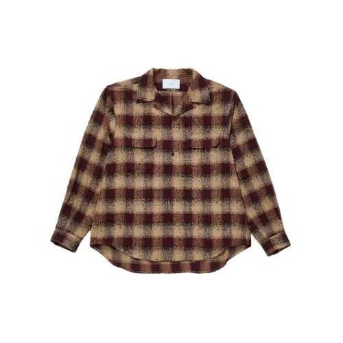 SUGARHILL HAIRLY PLAID OPEN COLLOR SHIRTS