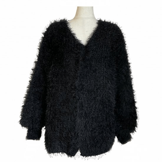 BayBee shaggy cardigan(black)