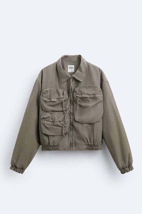 ZARA ポケット ユーティリティジャケット